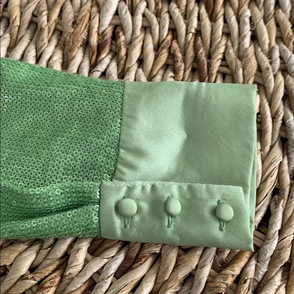 Alice + Olivia Willa Sequin Blouse - Picture 11 of 15